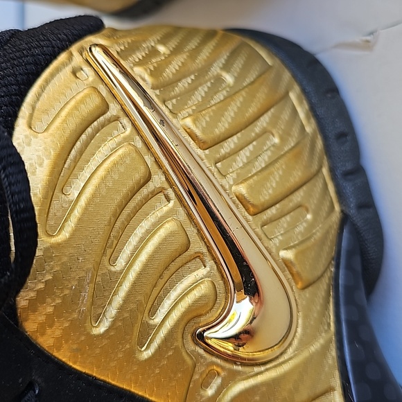 NIKE LITTLE POSITE PRO MID METALLIC GOLD/ SIZE 6Y - Picture 6 of 7